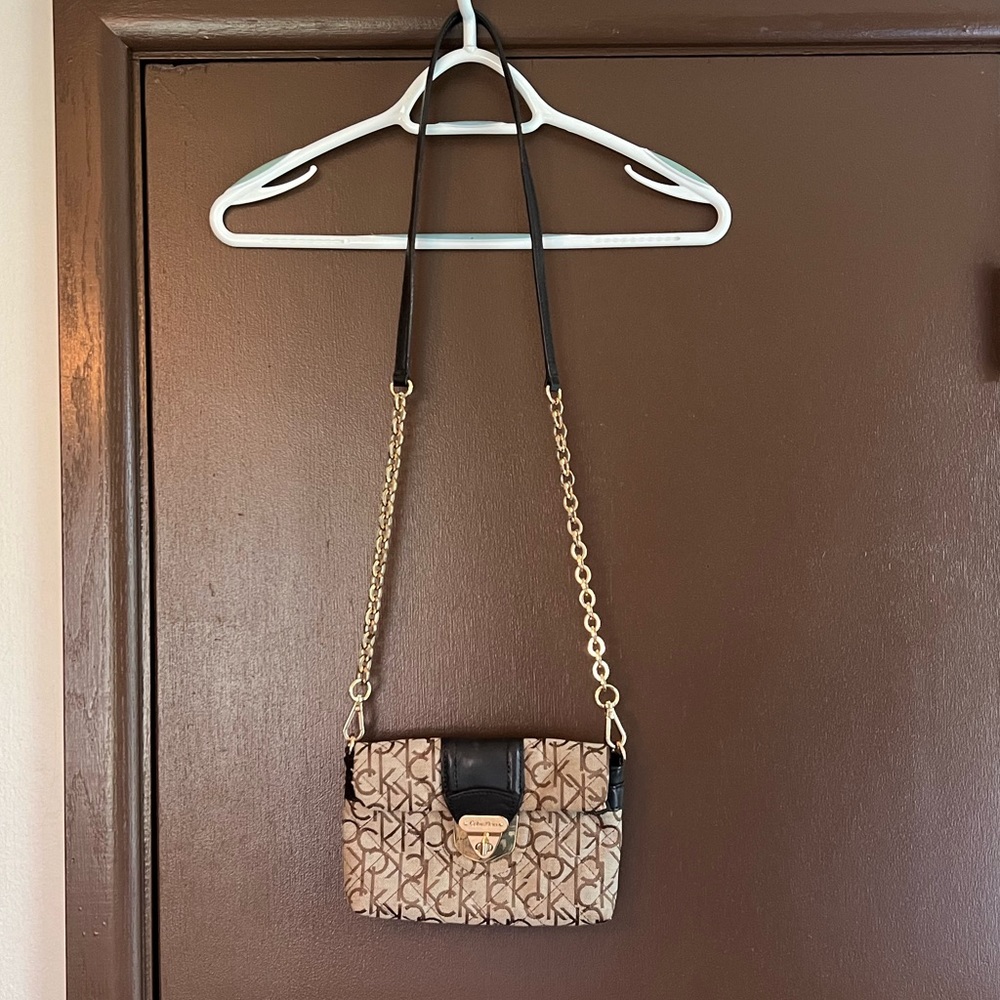 Tan Calvin Klein crossbody